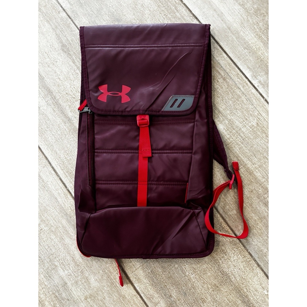 Under Armour UA Storm Tech Backpack Maroon Red Water Resistant Unisex